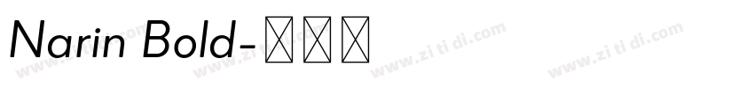Narin Bold字体转换